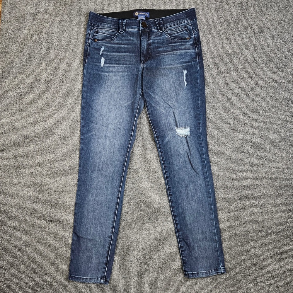 Democracy Ab Solution Booty Lift Jegging Skinny Jean Women 12 Dark Wash Mid Rise